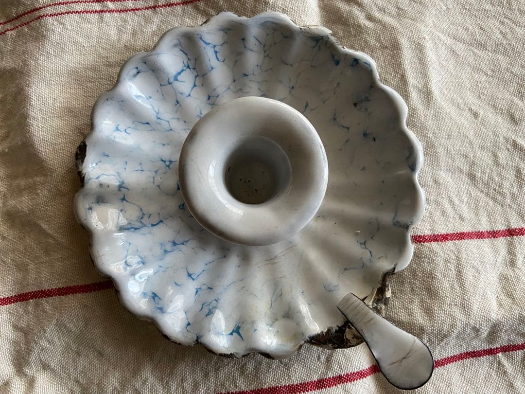 フランスアンティーク　キャンドルホルダー　キャンドルスタンド　ホーロー　エナメル