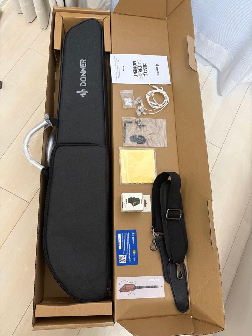 (ほぼ新品) DONNER HUSH-Ｉサイレント•トラベルギター ブラック