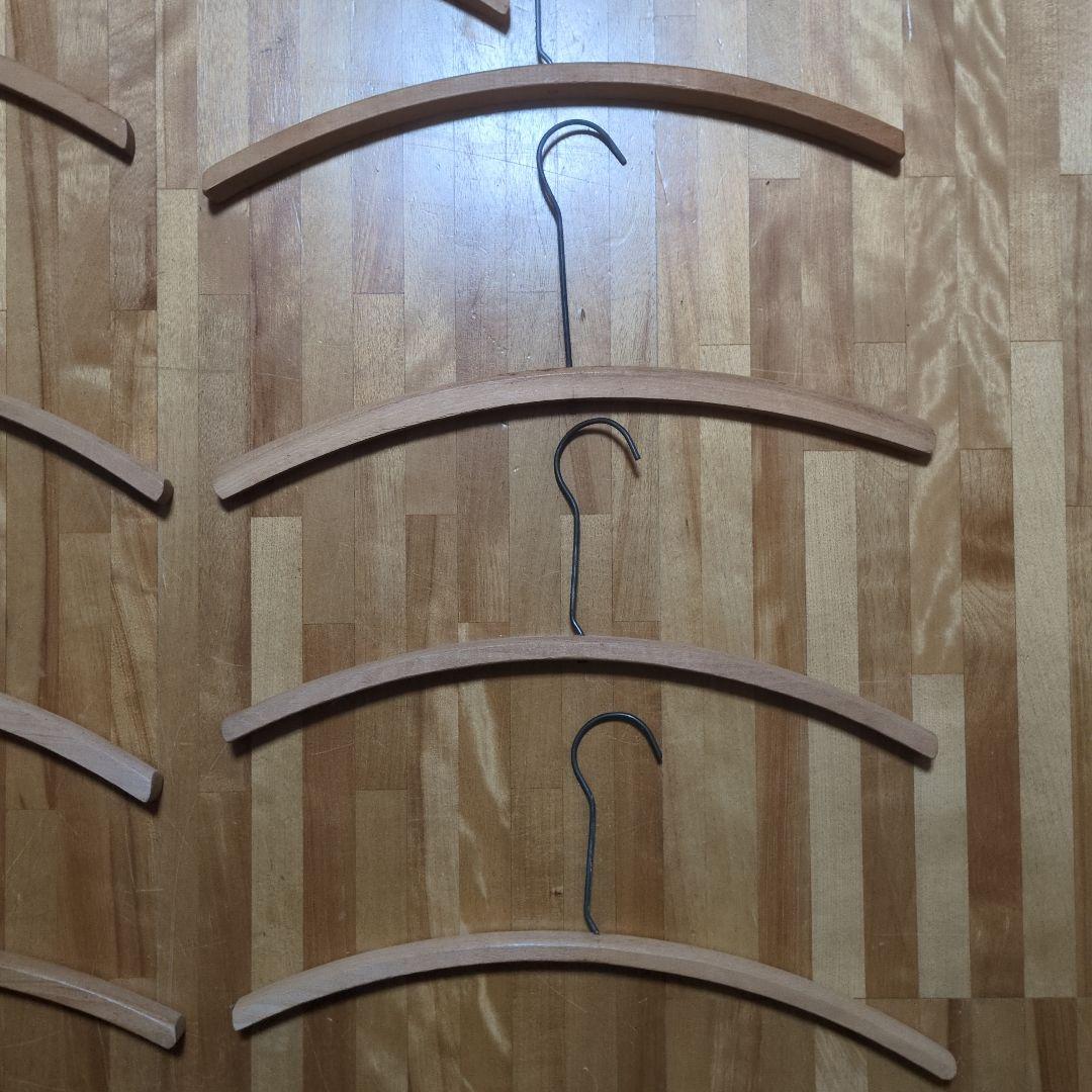USA Vintage 木製 ウッド ハンガー 9本セット