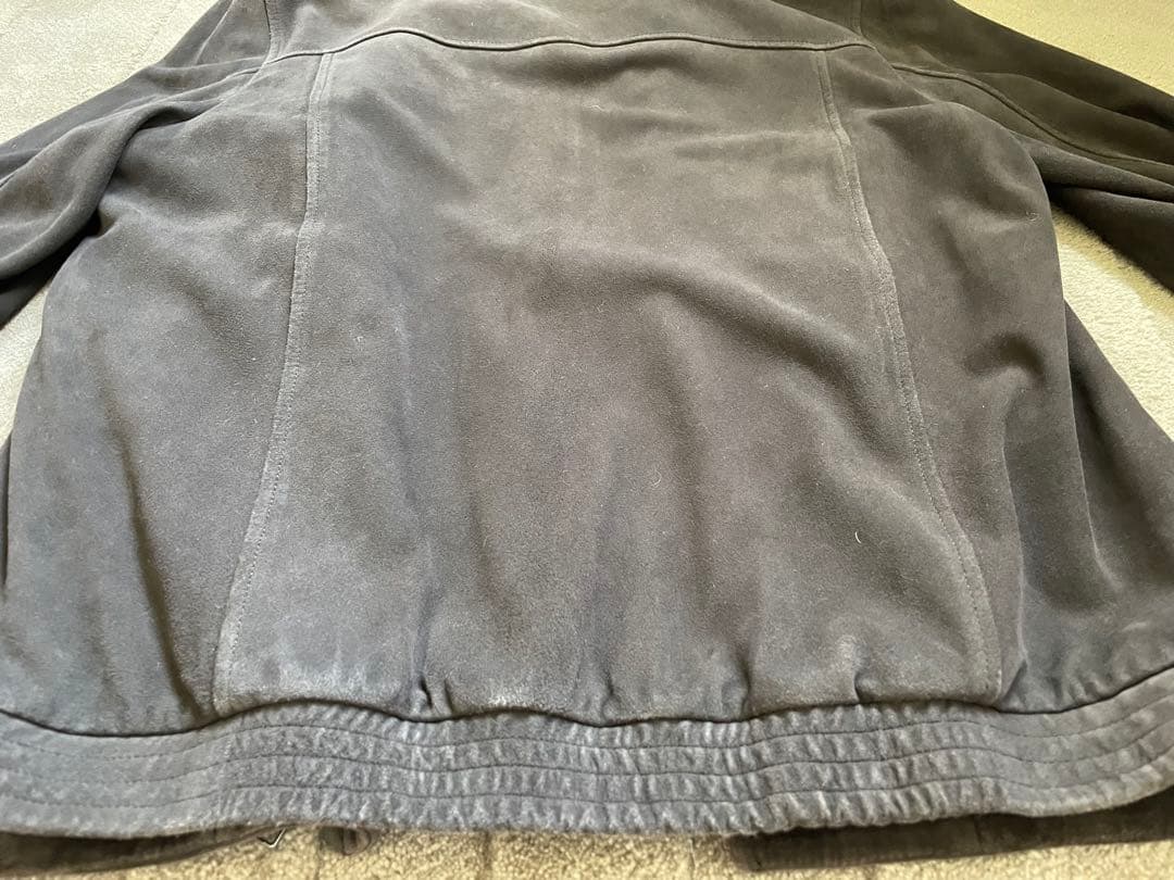 ［極美品/特価］セオリー　レザージャケット やぎ革　 スエード　ダークブラウン