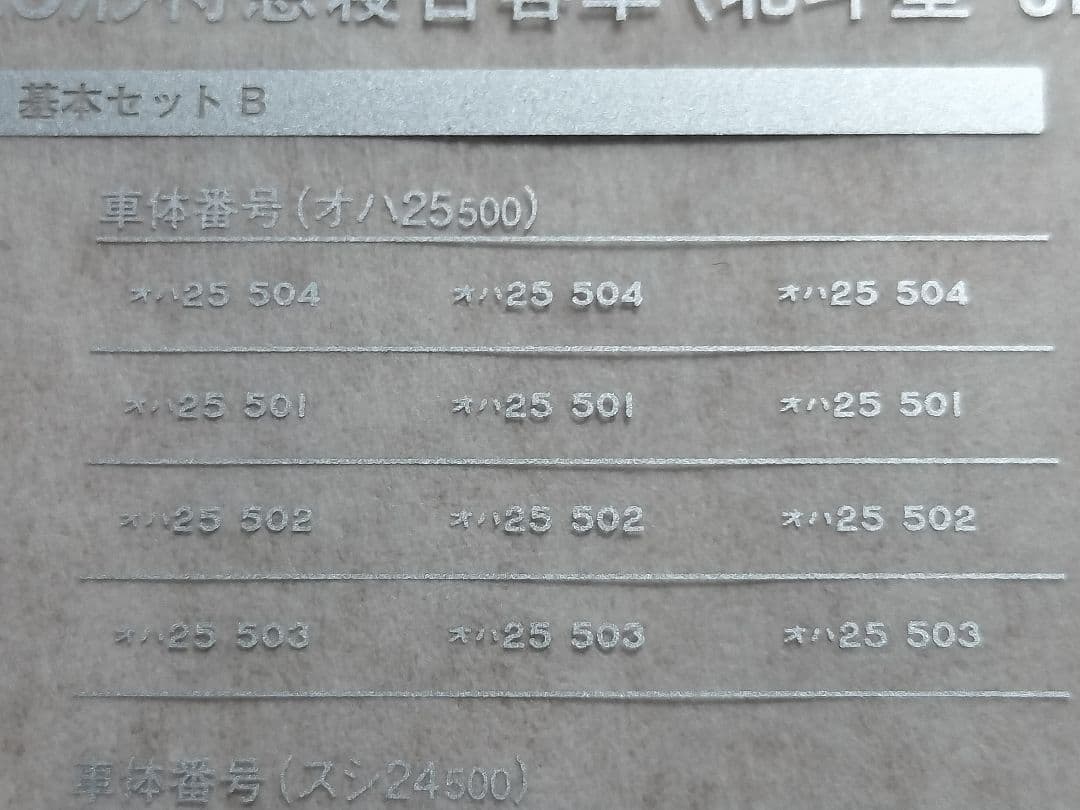 Star-kn　オハ25 504 オロハネ24 501