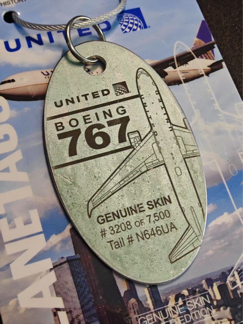 UA ユナイテッド航空 Planetags B767-300ER