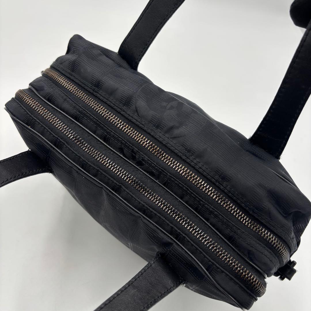 シャネル ニュートラベルライン 2way ショルダーバッグ ハンドバッグ 黒