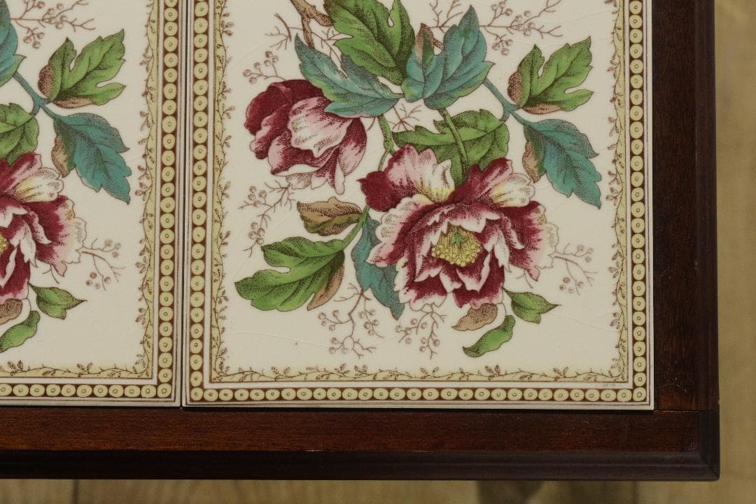 イギリス★タイル天板サイドテーブル★DemainCOLLECTION★木製家具★