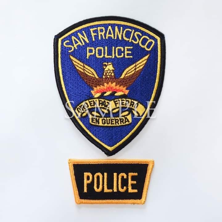 サンフランシスコ警察 ショルダー刺繍パッチセット（純正正規品）