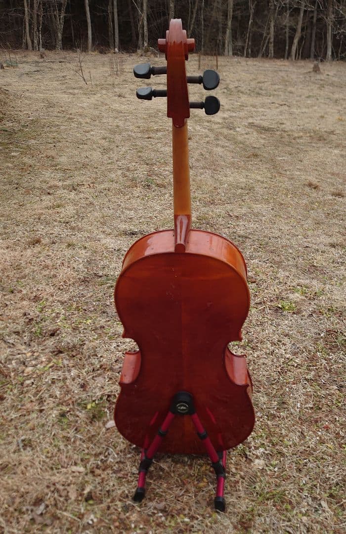 チェロ オレンジ ケース付き