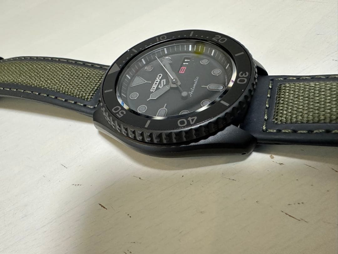 SEIKO SBSA025 自動巻き　腕時計 セイコー5 限定ベルト　ストリート