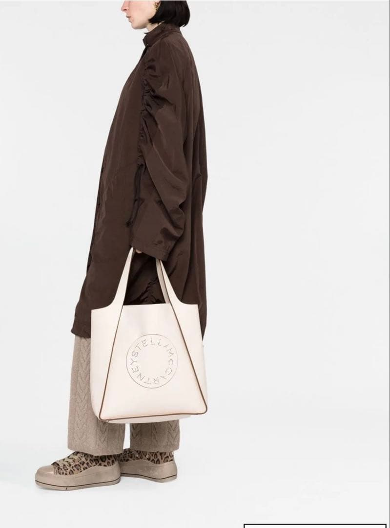 Stella McCartney スクエア ロゴトートバッグ ポーチ付 肩掛け