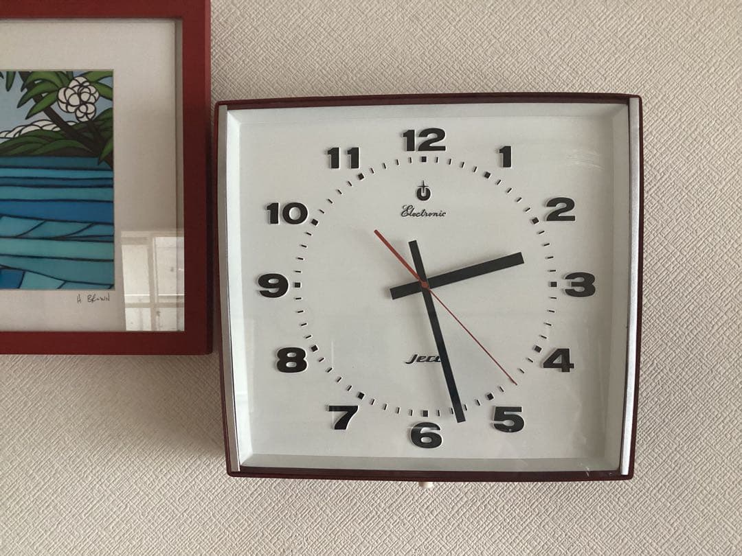 宇都宮Jeco(ジェコー)電池式音さ掛け時計　昭和40年代