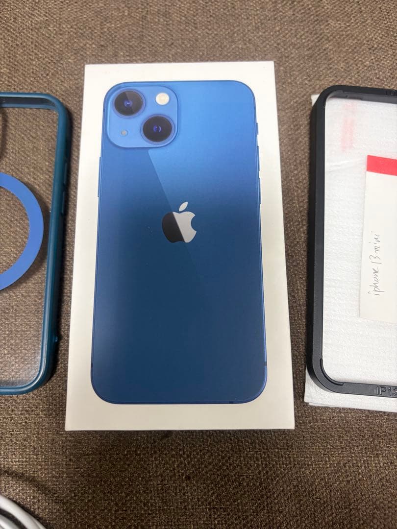 美品　iPhone13mini ブルー 128GB バッテリー92% おまけ付