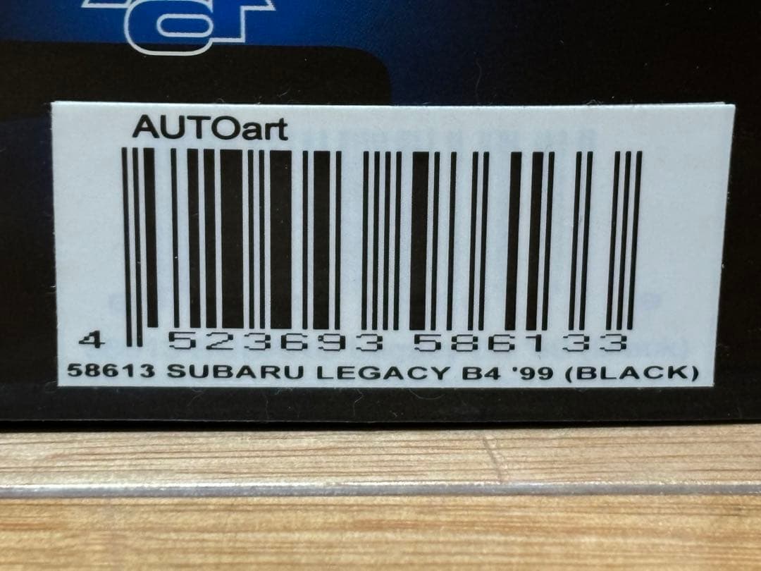 オートアート 1/43 レガシィB4 '99 ブラック ダイキャスト製 完成品