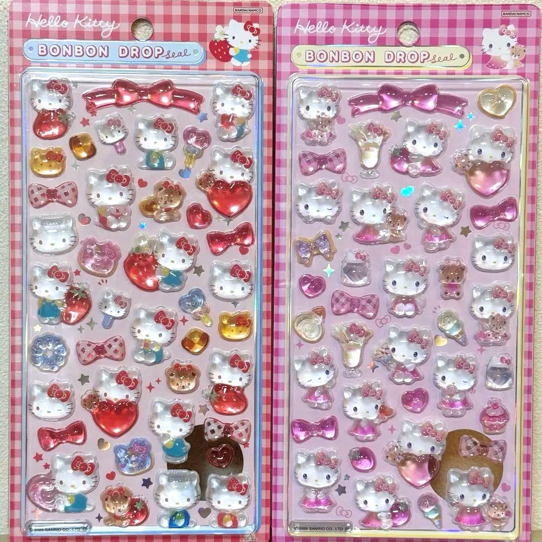 【正規品]ボンボンドロップシール❋サンリオ 第２弾❋コンプリート 8枚セット