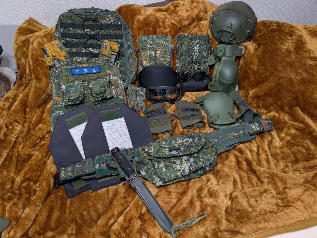 (官品) 台湾陸軍3A防弾ソフトプレート2枚セット (CV-105 中華民国)