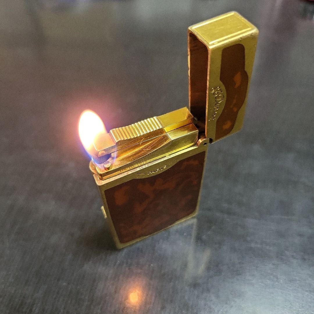 st.デュポン ライン2 マデューロ ダブルバーナー 着火確認済み 漆塗り×金