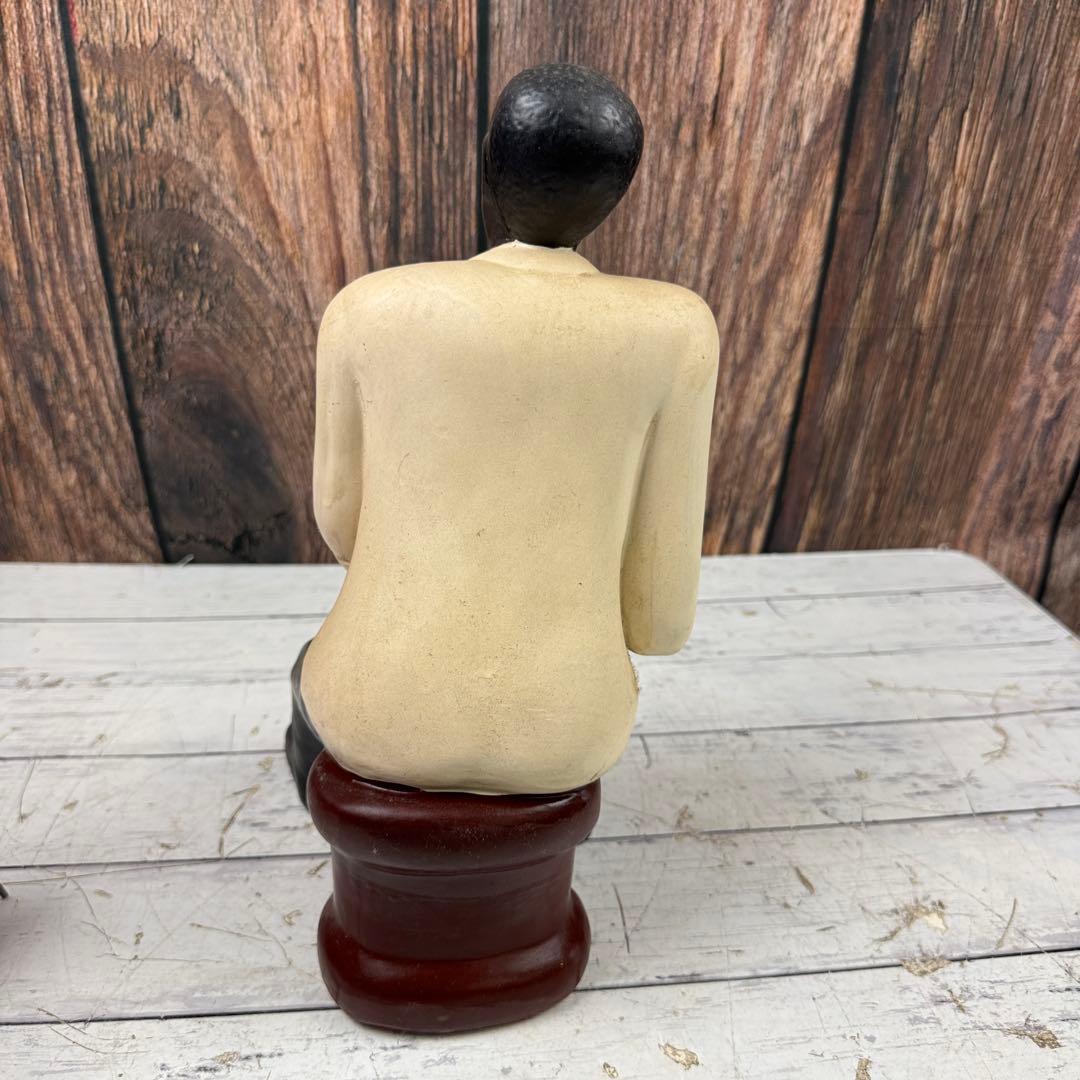 ジャズバンド 置物 黒人バンド 陶器 JAZZ 黒人楽団 6体まとめ