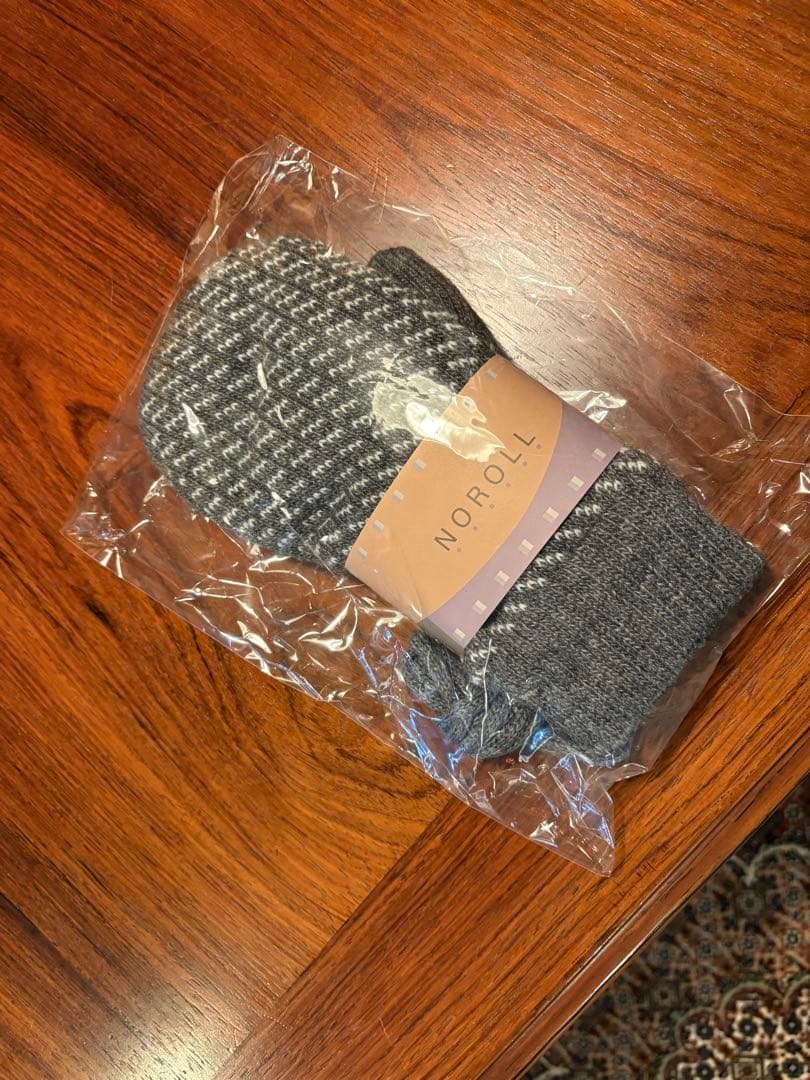 NOROLL 初期 バーズアイ ミトン 手袋 ノーロール エルエルビーン　グレー