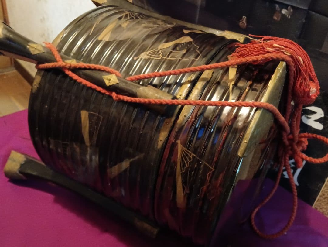 江戸時代中期〜後期幕末頃時代大名道具黒漆塗金蒔絵上級武家所用時代行器当時物