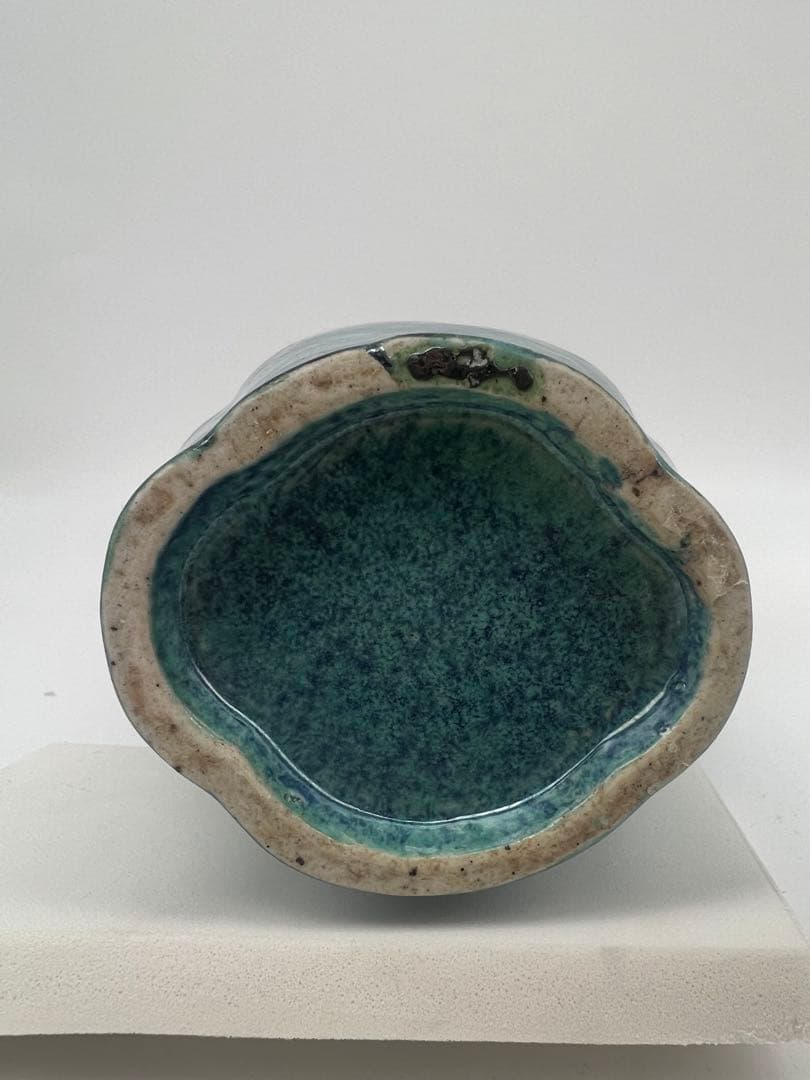 中国大清雍正爐鈞釉梅瓶唐物古美術品　江戸アンティーク骨董コレクション青磁