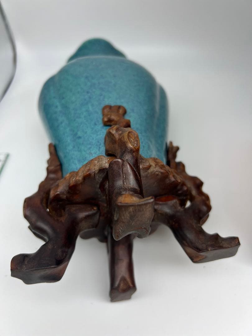 中国大清雍正爐鈞釉梅瓶唐物古美術品　江戸アンティーク骨董コレクション青磁