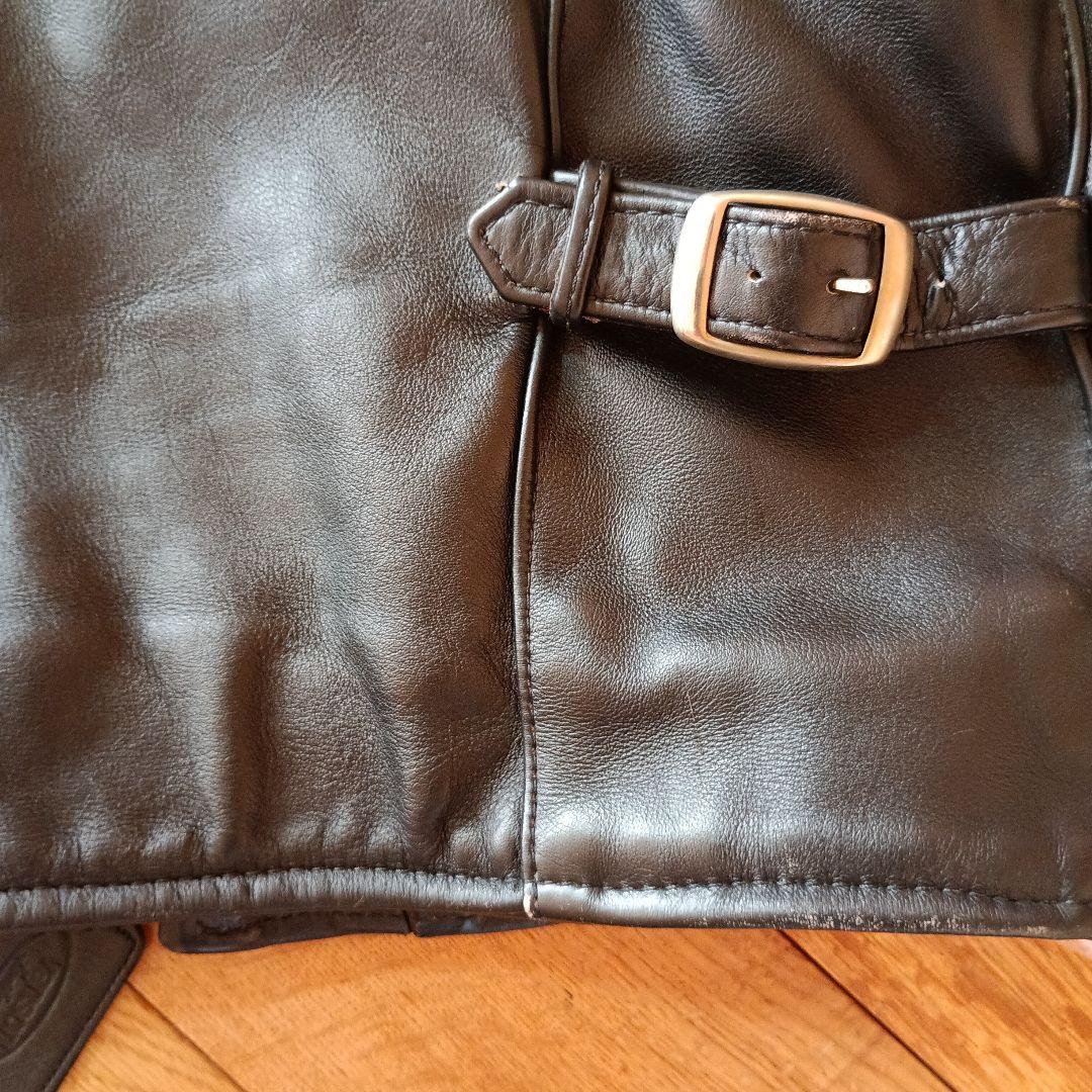 チャリ　vanson 黒 レザージャケット 36 usa製