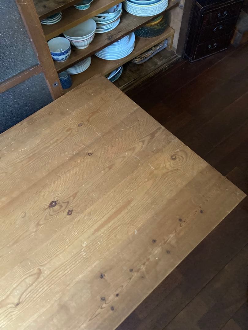 イギリス製　アンティークローテーブル オールドパイン