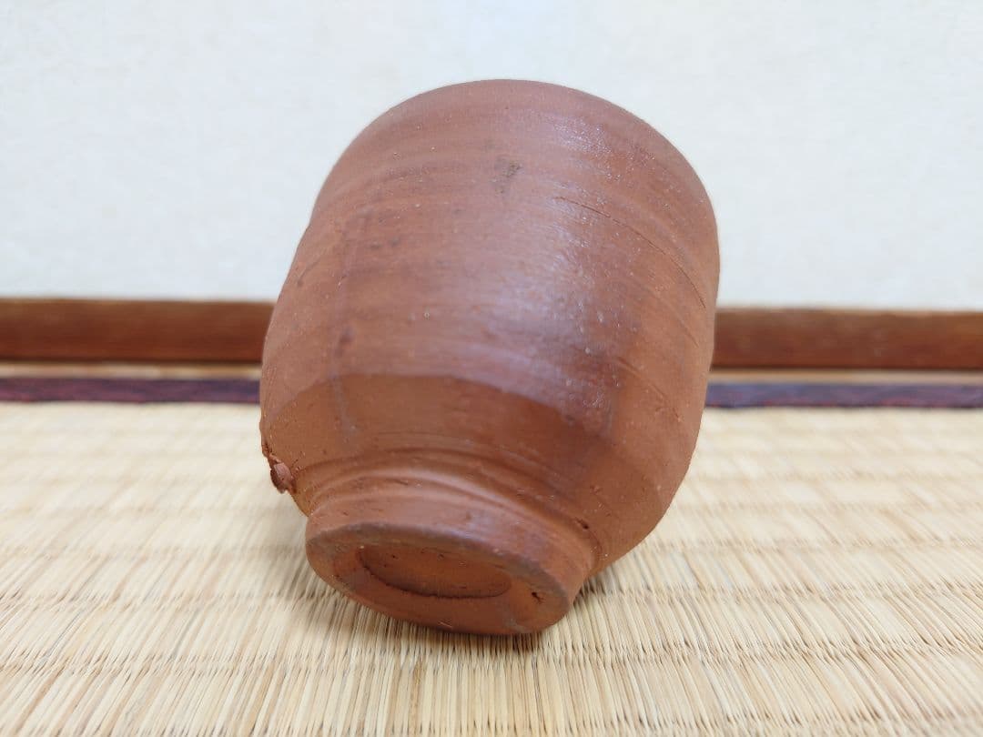 人間国宝 藤原啓 備前 ぐい呑 酒杯 共箱 共布