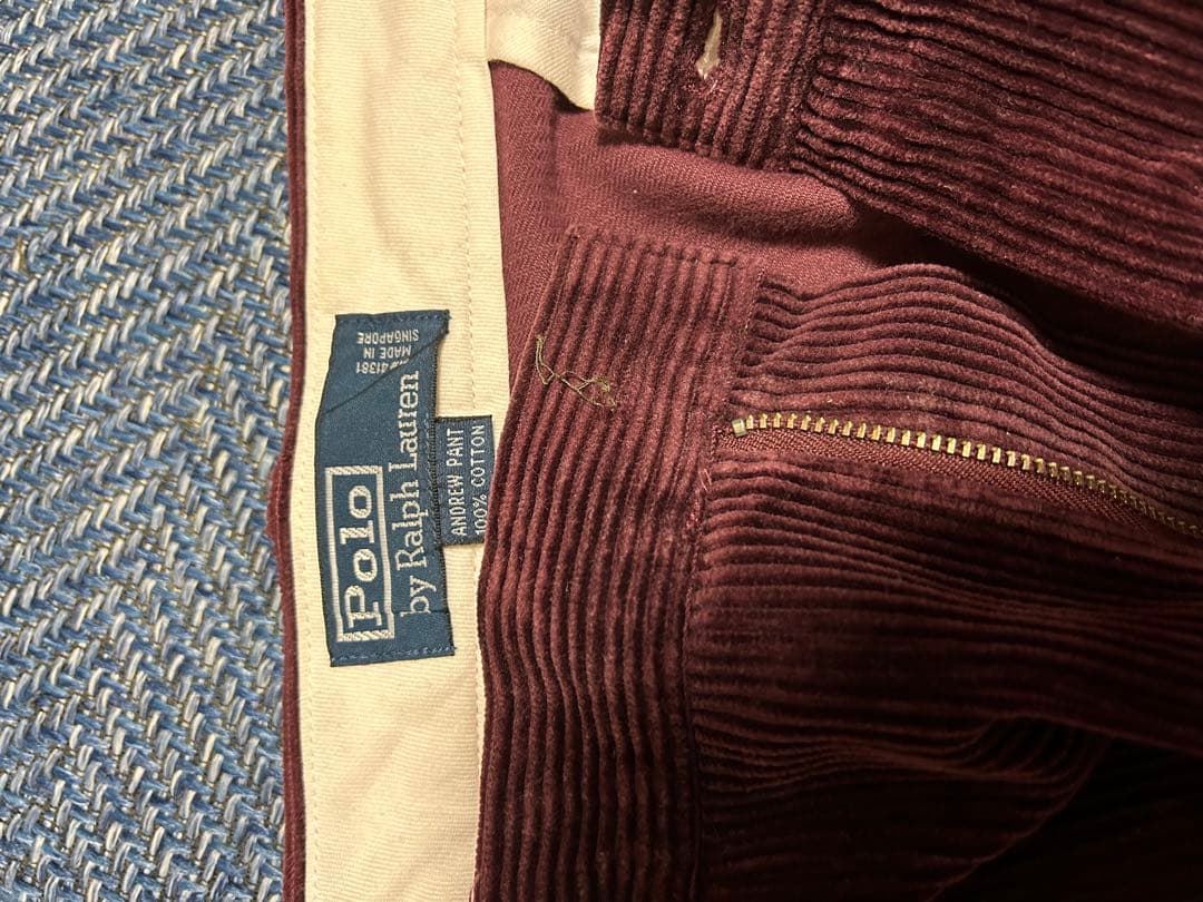 90s Polo by Ralph Lauren バーガンディ コーデュロイ