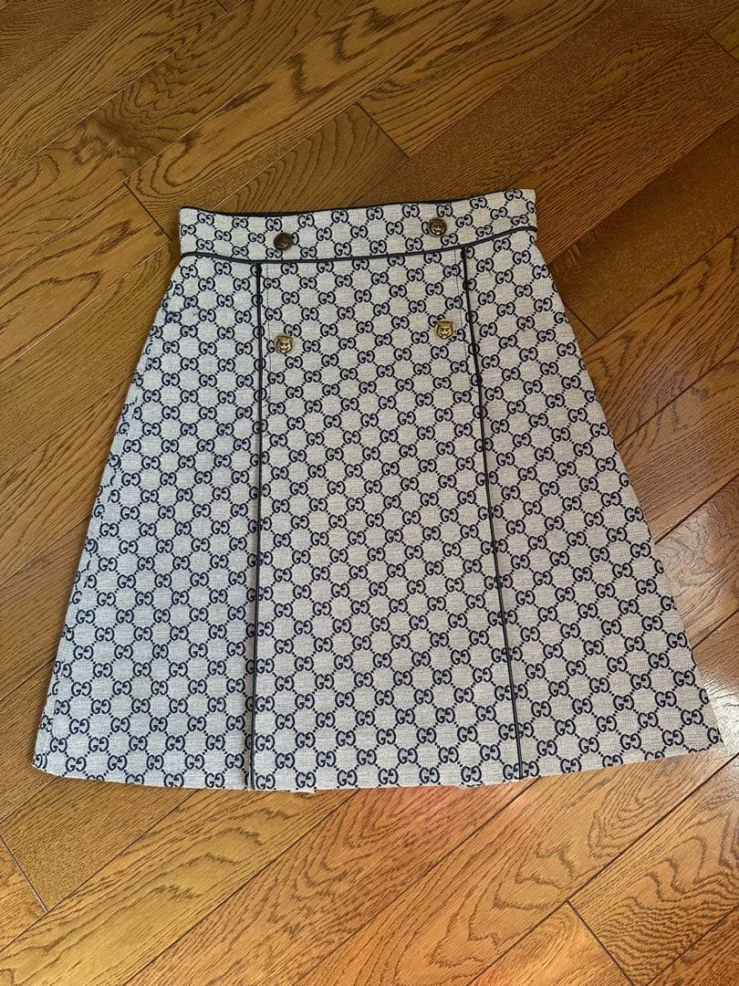 Gucci GGパターン キャンバスaラインスカート