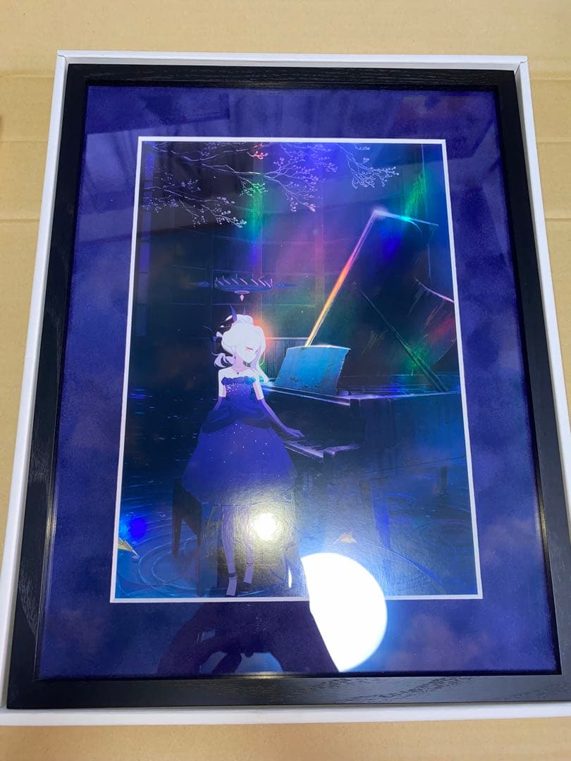 ブルーアーカイブ　額装イラスト　陽ひらく彼女たちの小夜曲