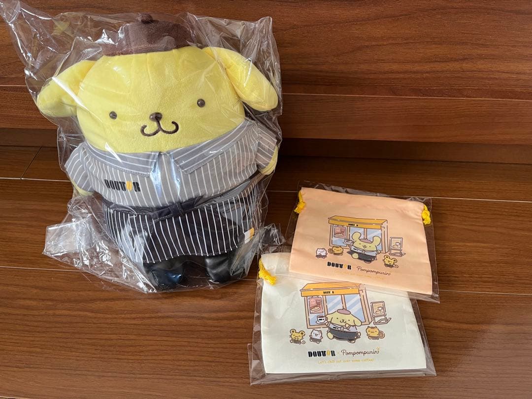 マ*サ様 ドトールコラボ　ポムポムプリンぬいぐるみ&巾着