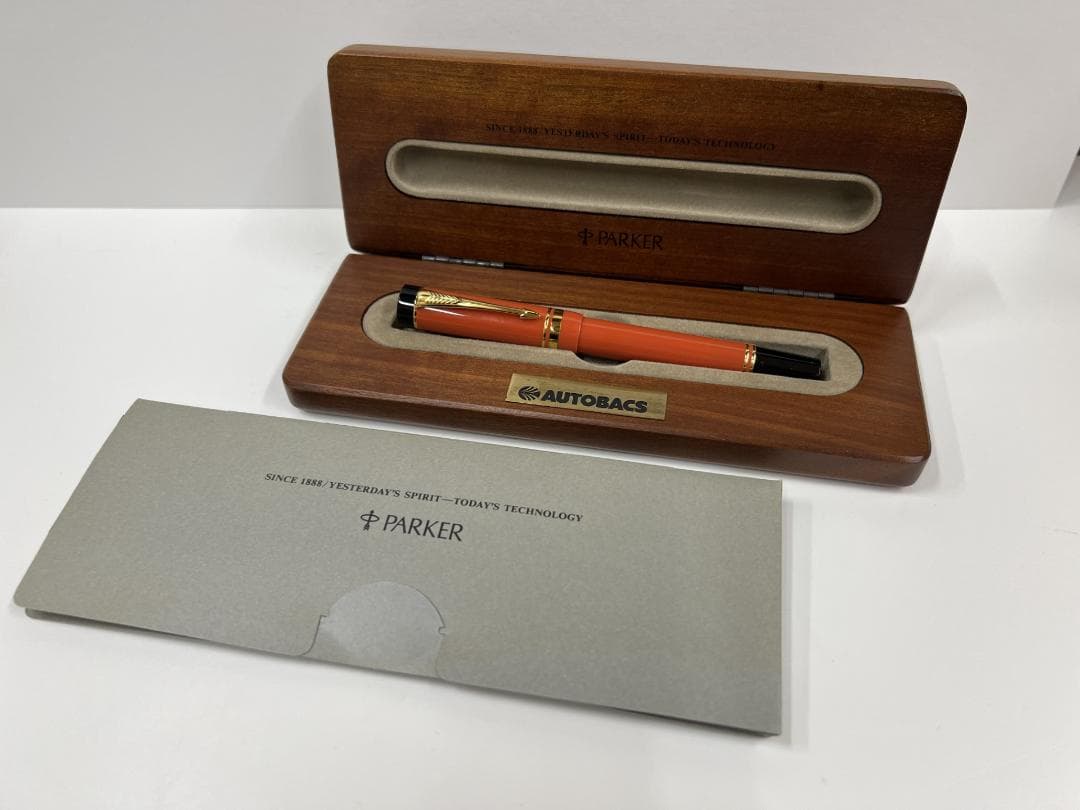 PARKER パーカー デュオフォールドインターナショナル 万年筆オレンジ18k