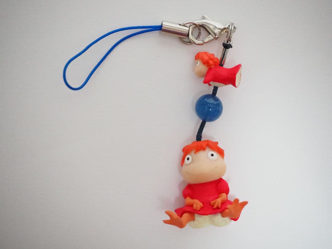 希少　崖の上のポニョ　ぶらりん　ストラップ　天然石　ジブリ