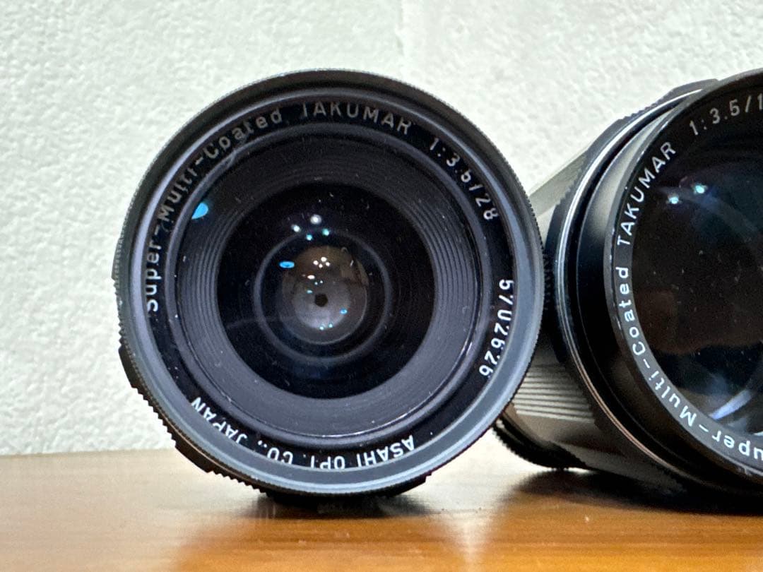 【即撮影可能】 フィルムカメラ Pentax SP レンズ3個付き