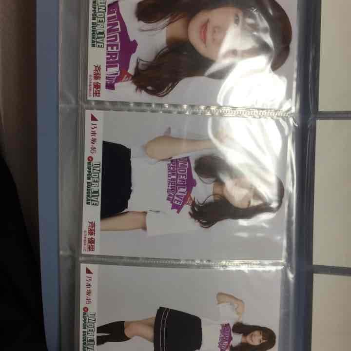 乃木坂46 生写真 アンダーライブＴシャツ