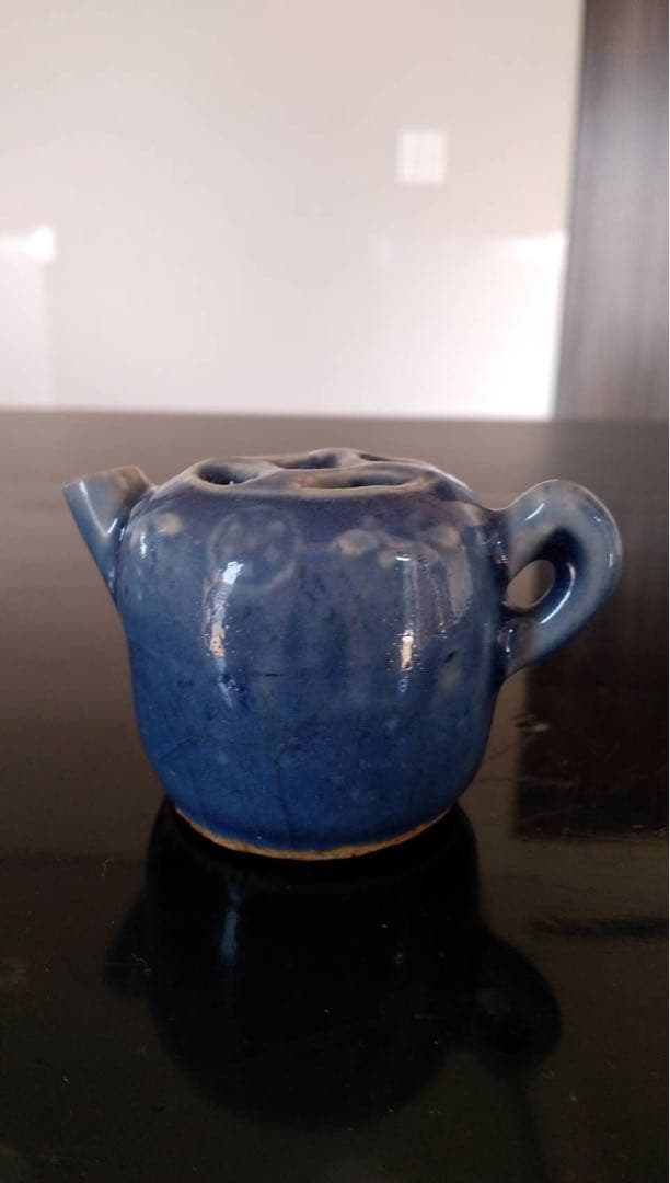 李朝　水滴　朝鮮美術　瑠璃釉　韓国美術　文房四宝　明器