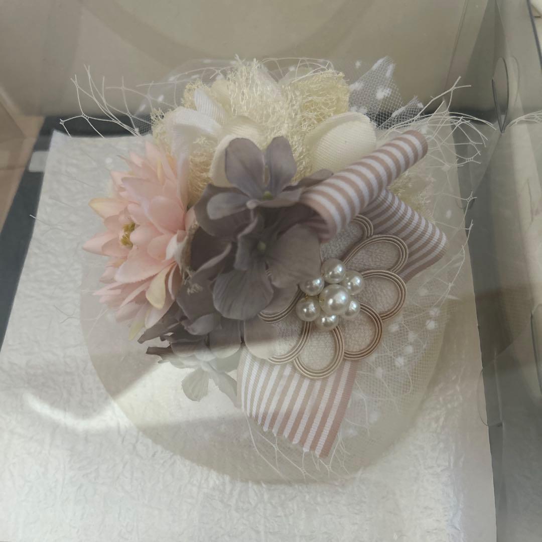 成人式用　バック草履髪飾りセット