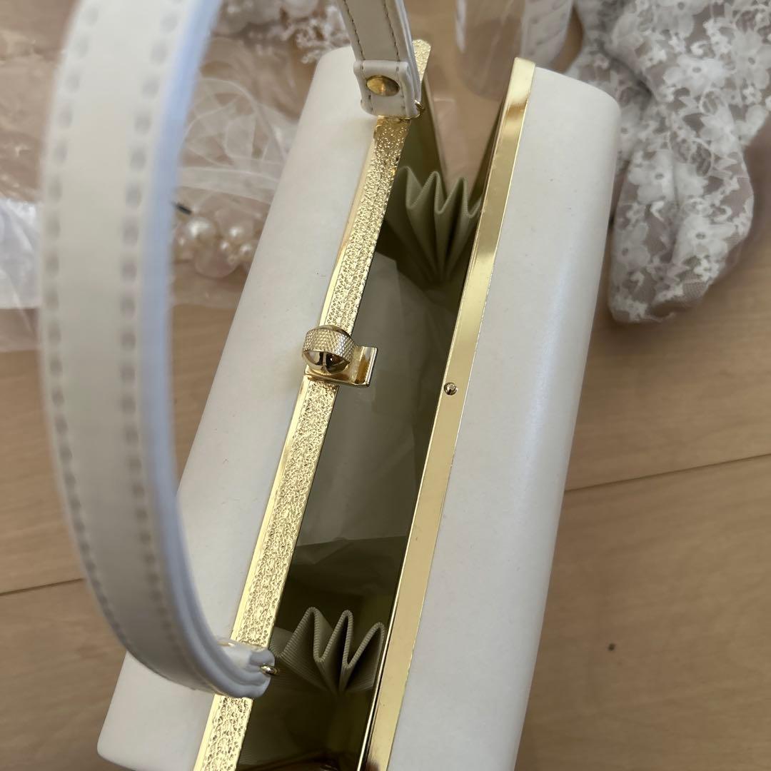 成人式用　バック草履髪飾りセット