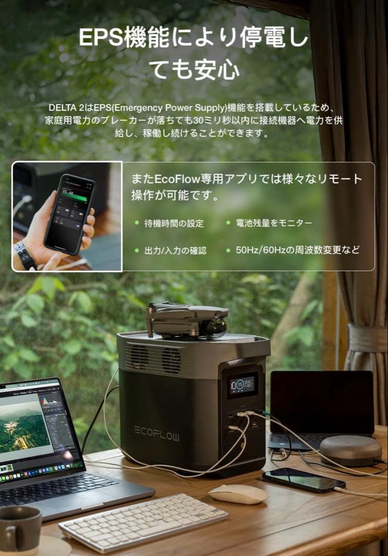 【新品未開封】EcoFlow DELTA 2 1024Wh リン酸鉄