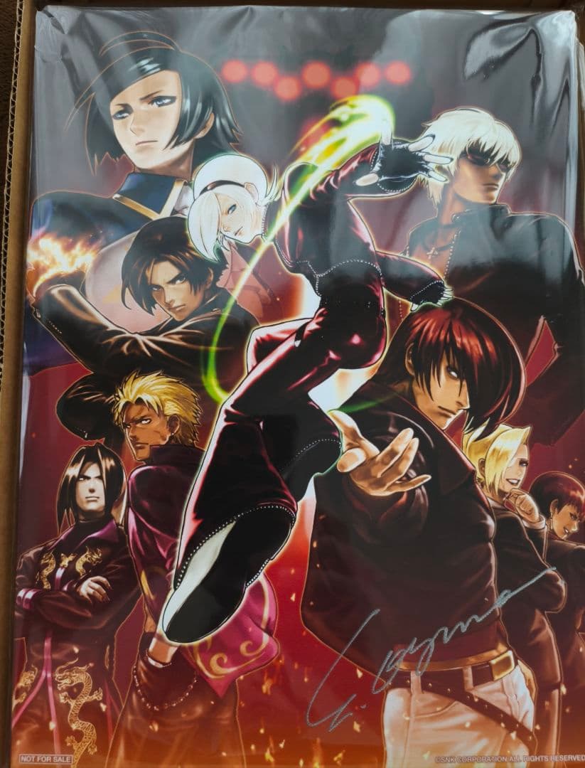 KOF XIII GM SNK おぐらえいすけ氏 直筆サイン入りキャンバスボード