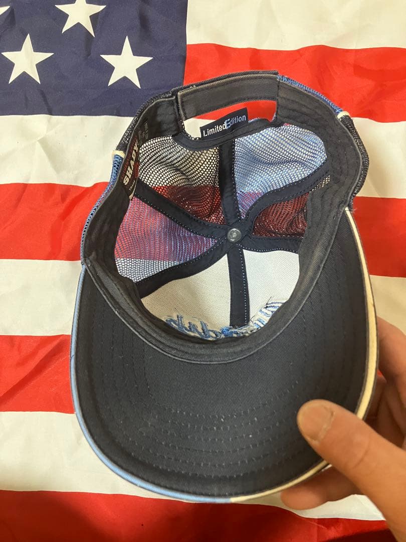 00s shady ltd EMINEM ベースボールキャップ メッシュ 青