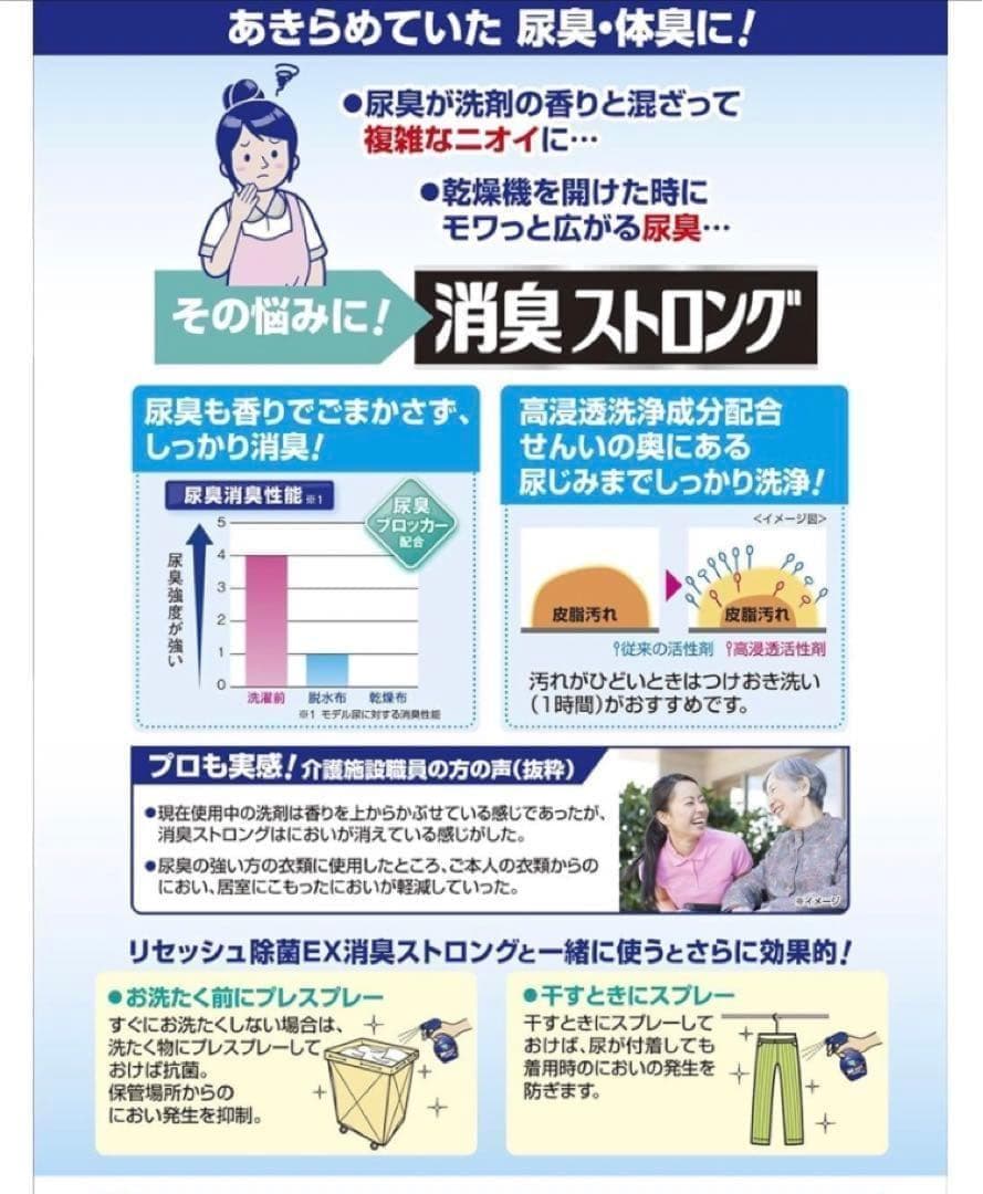 【4kg×4個】花王 業務用 衣料用洗剤 アタック 消臭ストロング ジェル