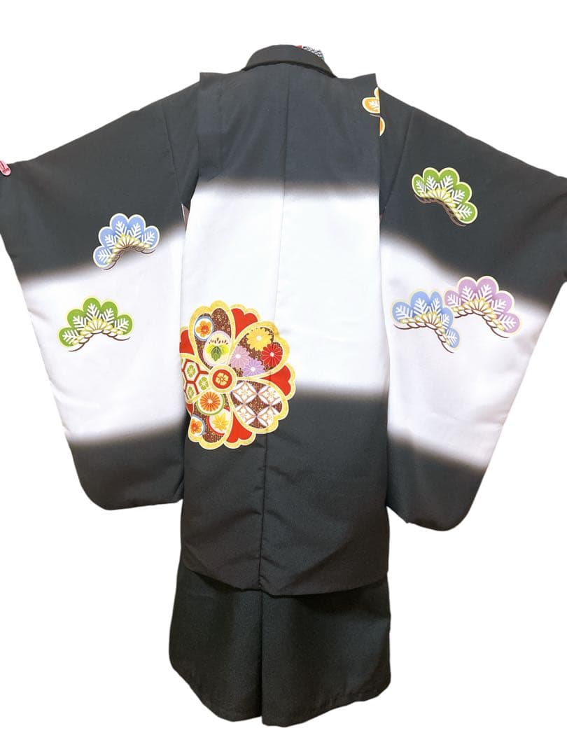 川栄李奈プロデュース着物♡七五三　5歳　男の子　フルセット　一式　黒　赤