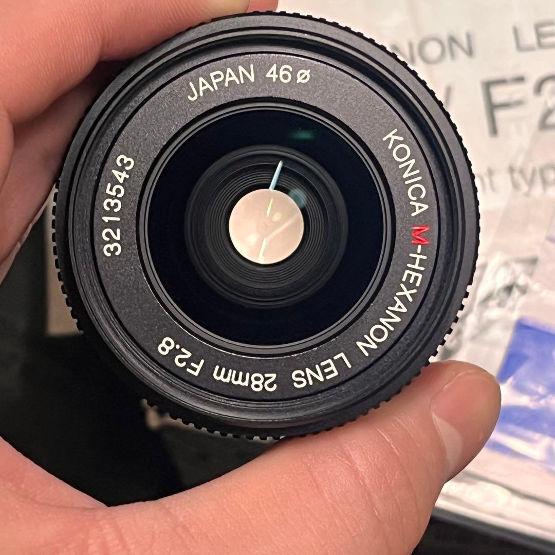 Konica M-HEXANON 28mm F2.8 レンズ