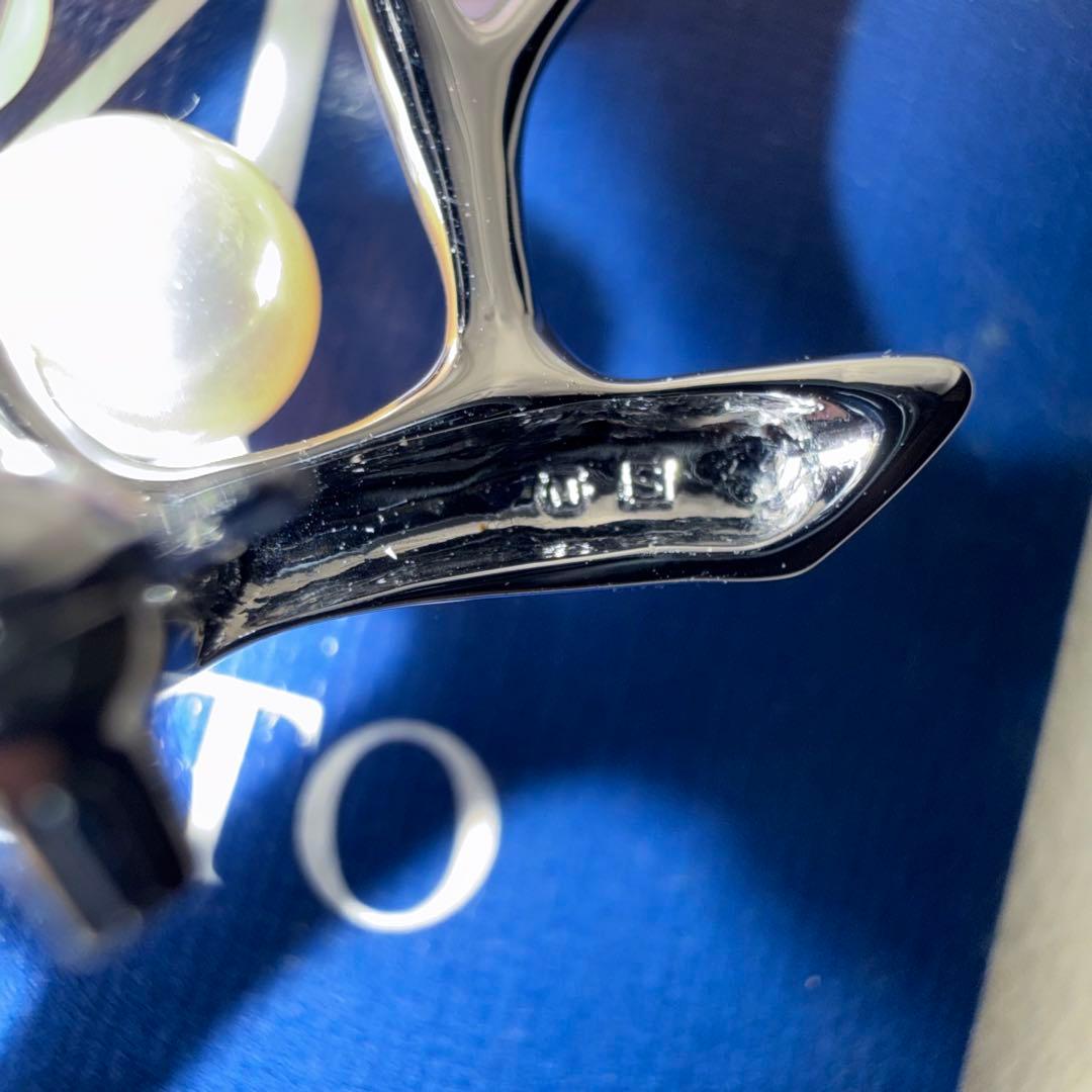 【美品】ブローチ　ミキモト　パール