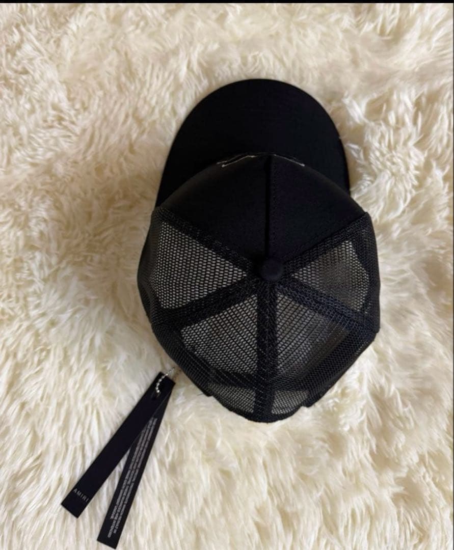 【未使用】Amiri アミリ ロゴ刺繍 ベースボール キャップ