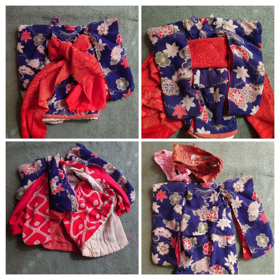 極上　市松人形 大正から昭和初期　爪切りつき　白木屋特製　羽衣　人毛　約42cm