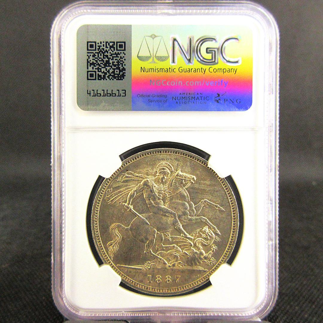 1887 イギリス クラウン 銀貨 ゴールデンジュビリー NGC 