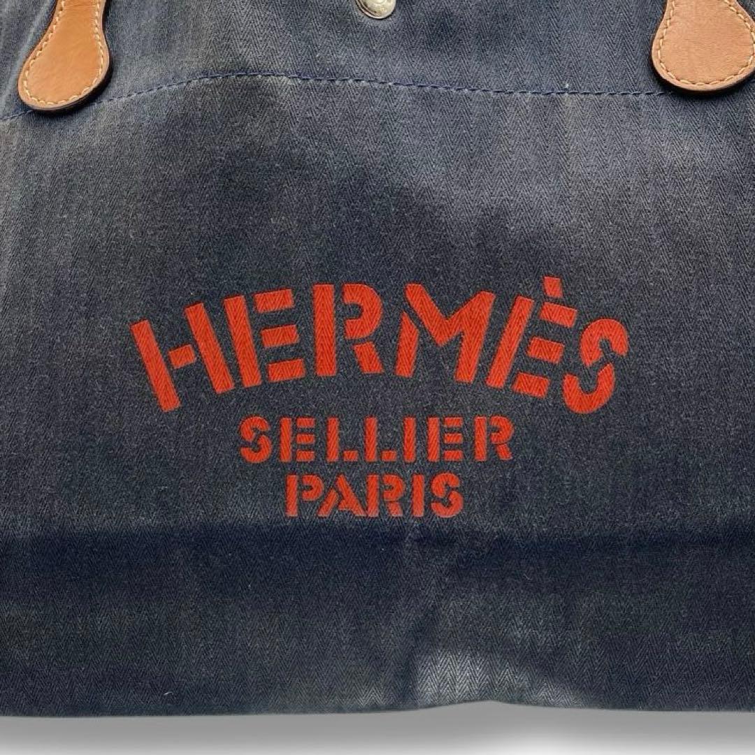 良品 HERMES エルメス ロゴ キャバリエ 2WAY バッグ Vintage