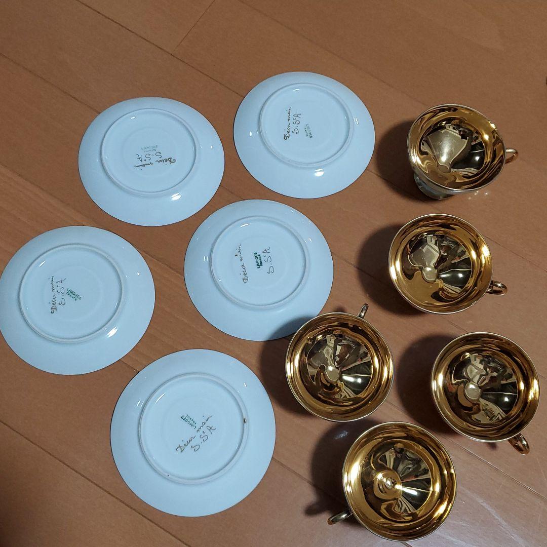 コレクションに　1客単品売りです✨フランス骨董品　アンティークリモージュ　5色