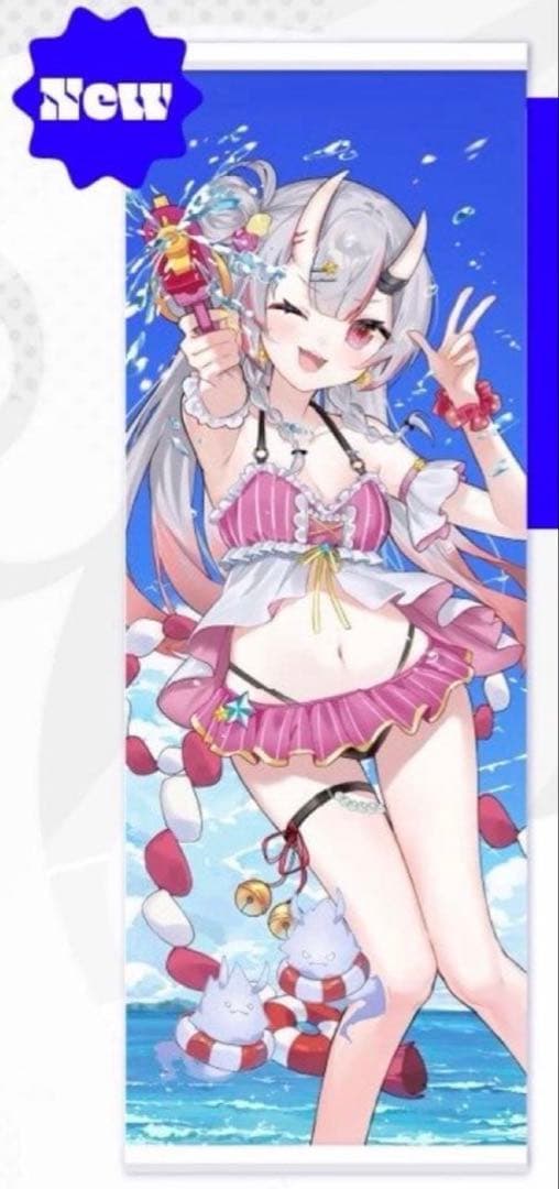 新品未開封　ホロライブ コミケ106 ななかぐら 百鬼あやめ 等身大タペストリー